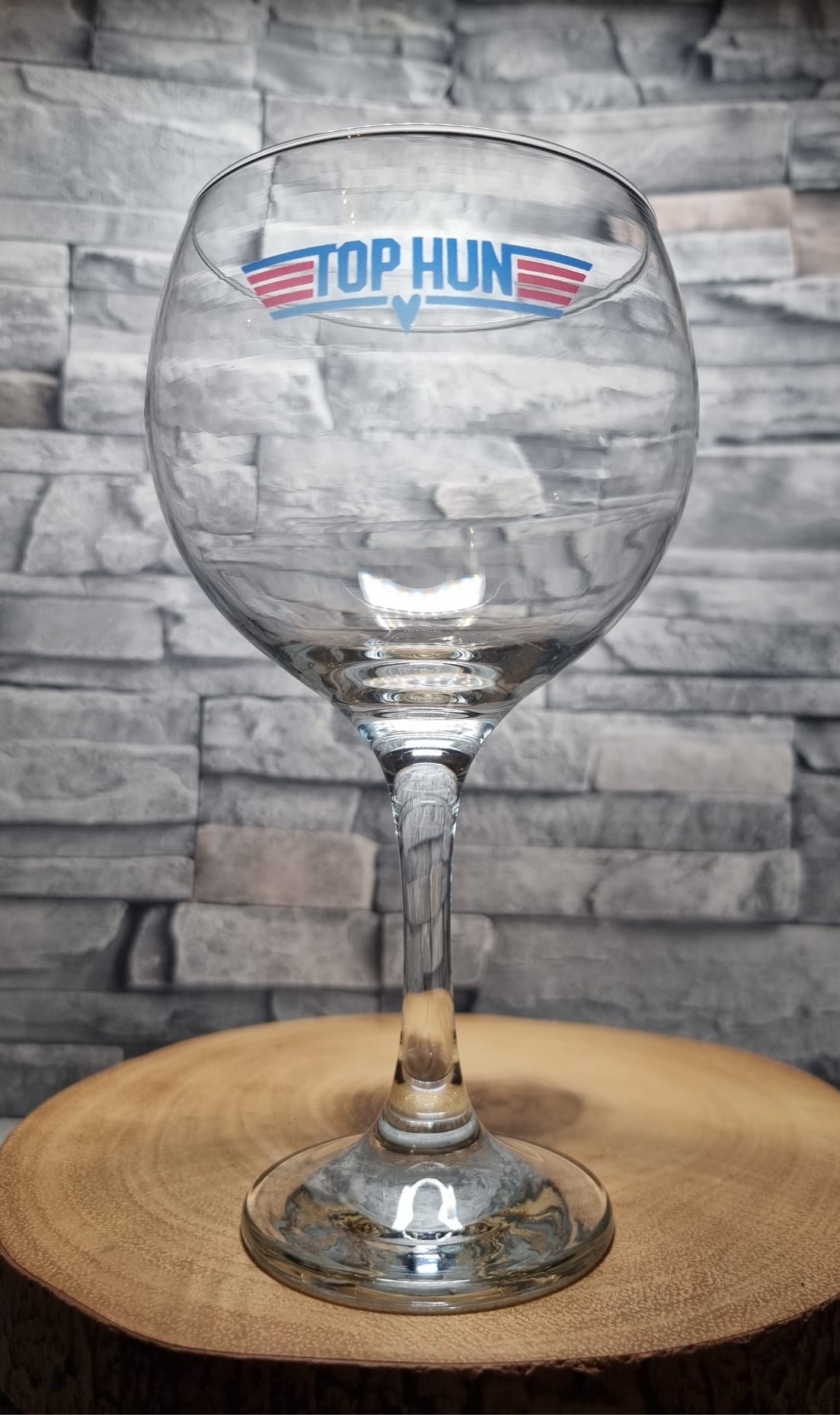 Top Gun Gin Glass - "TOP HUN" - Perfect gift idea for your girlfriend or wife
