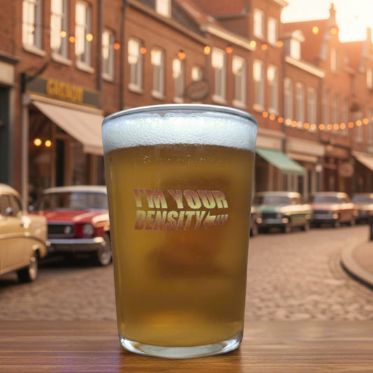 Back to the Future "I'm Your Density" George McFly Beer Glass – A Must-Have for True Fans