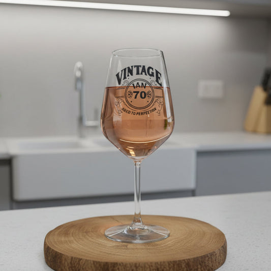 personalised birthday wine glass