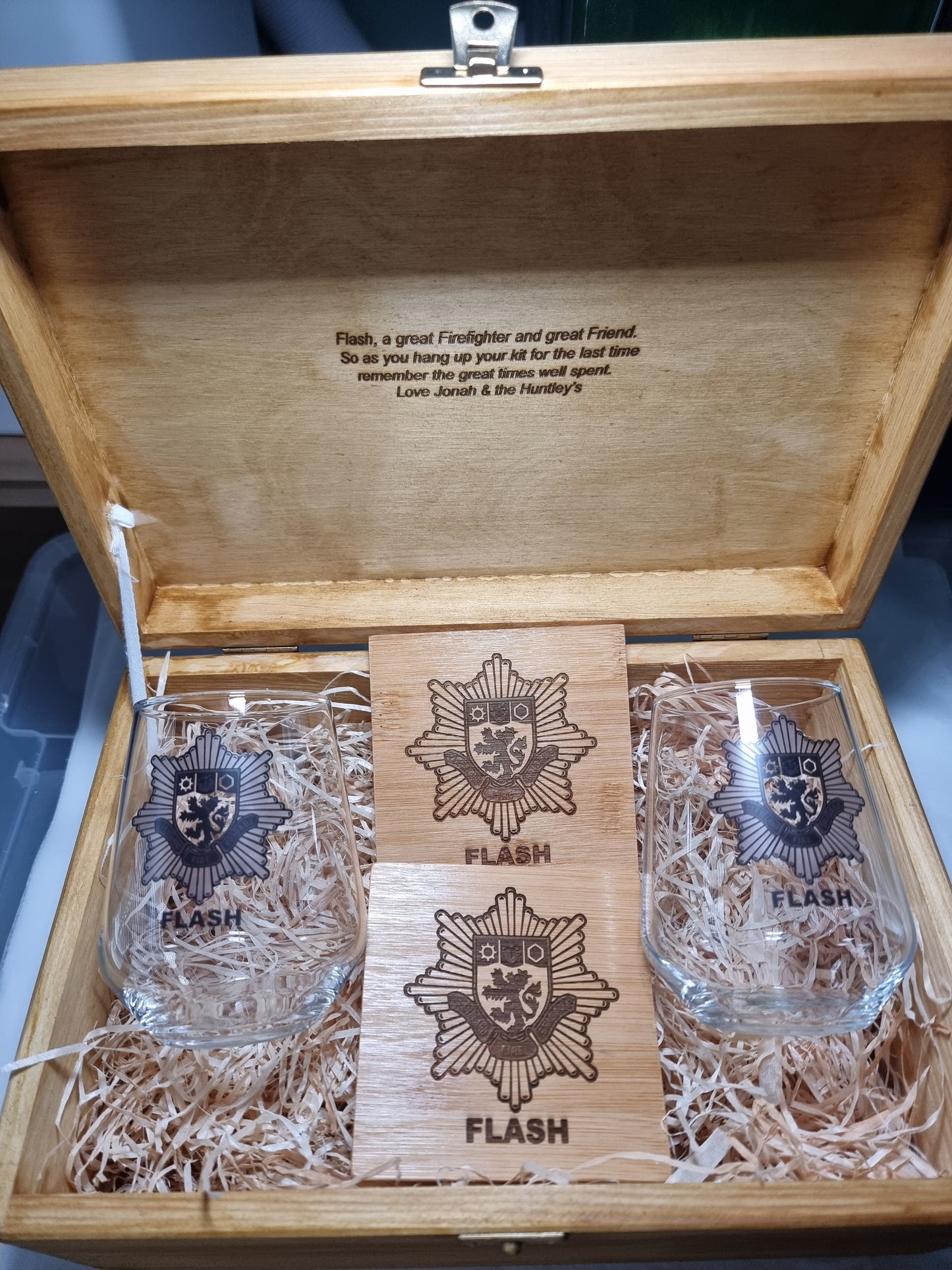Personalised Fire Service Retirement / New starter Gift Set Idea for Firefighters 🔥