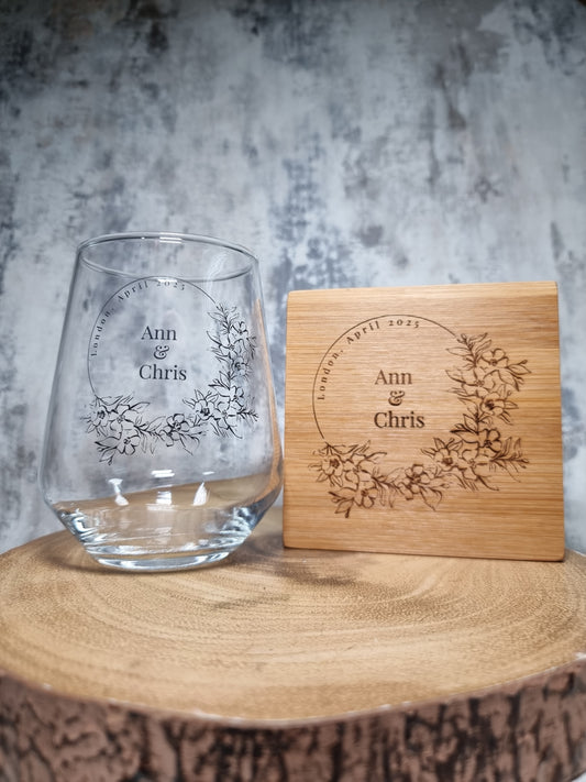 Personalised Bespoke Unique Wedding Gift Set Idea for Newly Weds, Wedding Gifts For The Couple, Wedding Glasses, Unique Wedding, Mr Mrs Bride, Groom, Just Married