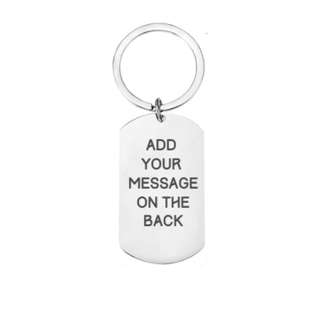Personalised Engraved First Home Keyring â Custom Housewarming Gift with Name & Date