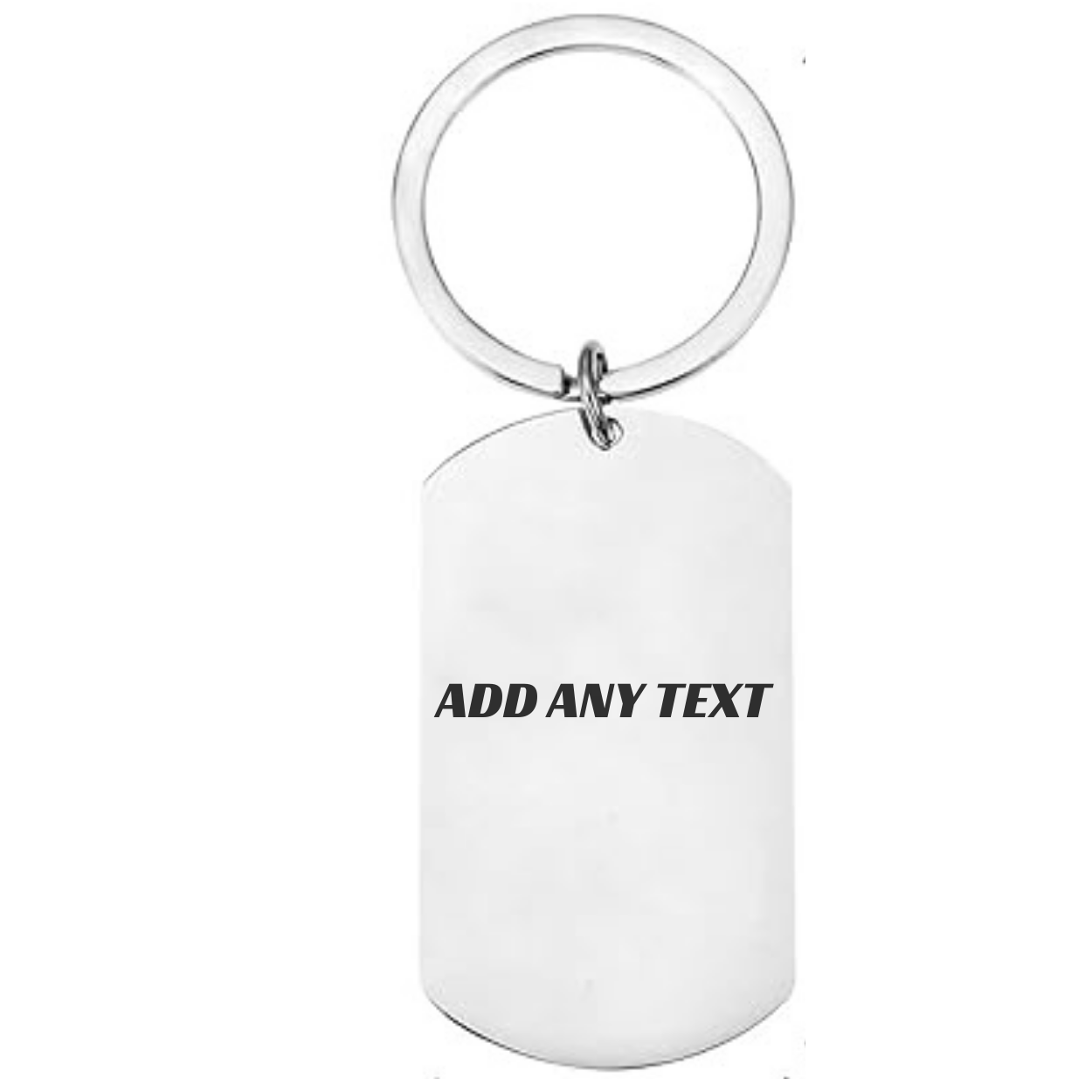 Personalised Oasis-Inspired Stainless Steel Keyring – Custom Engraved Rock n Roll Music Fan Gift