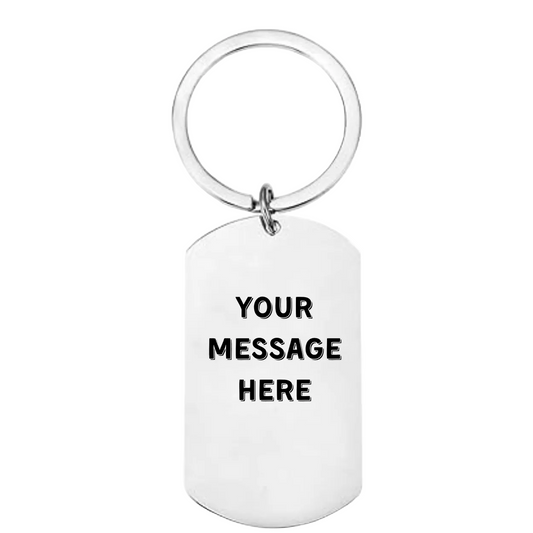 Personalised Rugby Keyring – “World’s Biggest Rugby Fan” Stainless Steel Keychain with Rugby Pitch Design – Custom Engraved Gift for Him or Her First Glass Designs
