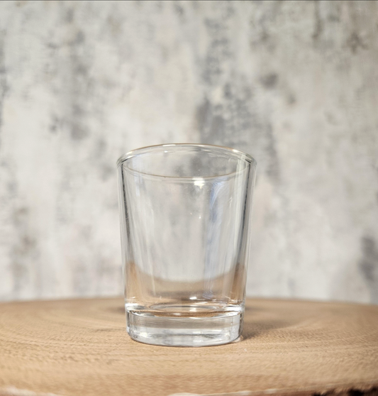 Custom 25ml shot glass – upload your own design or logo for a personalised gift or branded merchandise