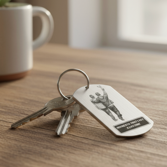 Personalised Oasis Concert Stainless Steel Keyring – Custom Engraved Opening Night Souvenir Gift