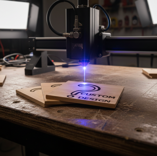 Upload Your Own Image - Personalised Bamboo Engraved Drinks Coaster