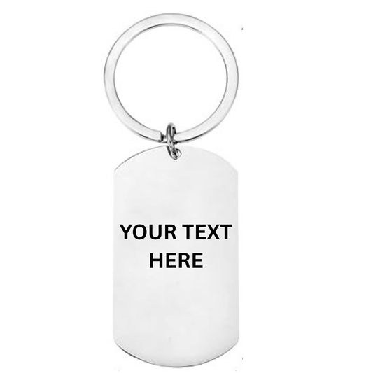 The Skier Tarot Card Keyring | Personalised Skiing Gift UK