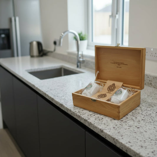 Ambulance service personalised retirement gift box with beer, whiskey and wine glass options