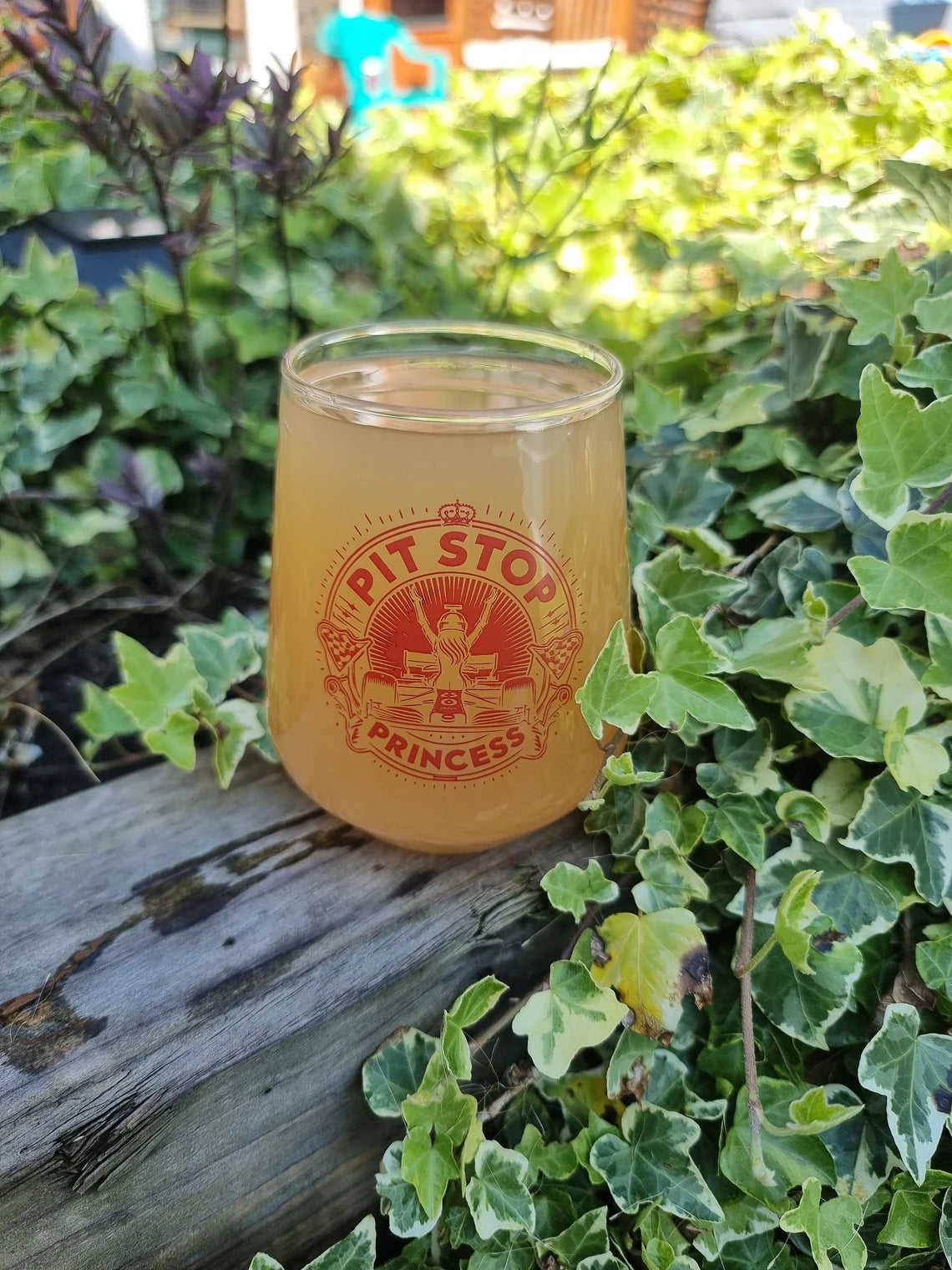 1 Pint Beer Glass, Pit Stop Princess, Option To Personalise, Add Name, Can Glass, Formula Racing, Gift Idea for Her Girlfriend