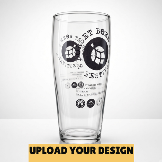 Personalised 1-Pint Jubilee Glassware Collection | Custom Printed Pint Glasses First Glass Designs