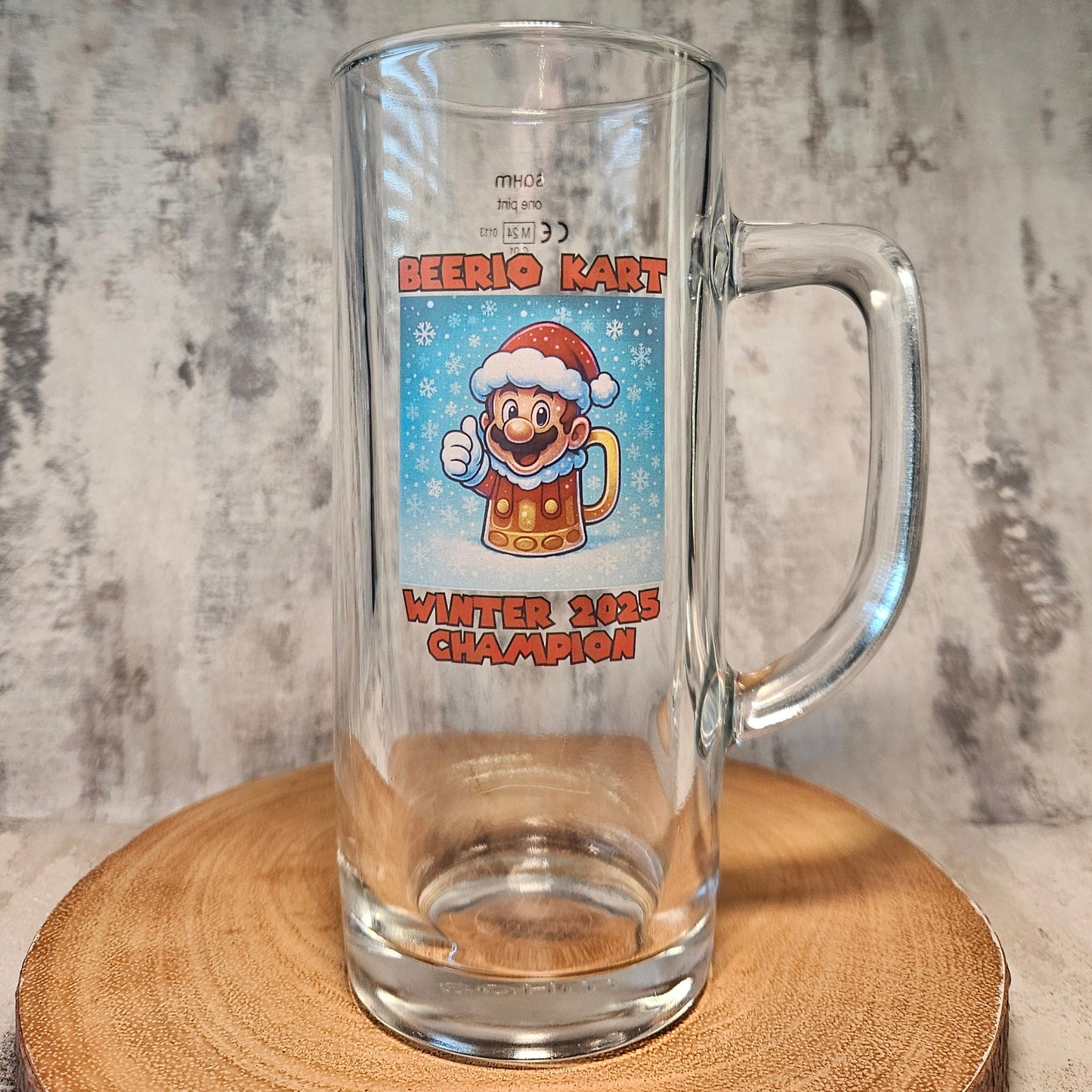 Personalised 1-Pint & Half Pint Stein with Handle – Custom Printed & Engraved Beer Mug