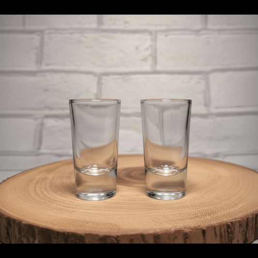 2x Personalised 30ml Shot Glasses Collection – Custom Printed & Engraved Shot Glasses