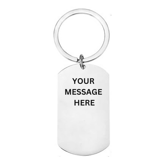 Personalised Rugby Keyring For Daddy | Keychain For Daddy | Small Gift For Daddy | Laser Engraved | Fathers Day or Birthday Gift | Christmas Stocking Filler
