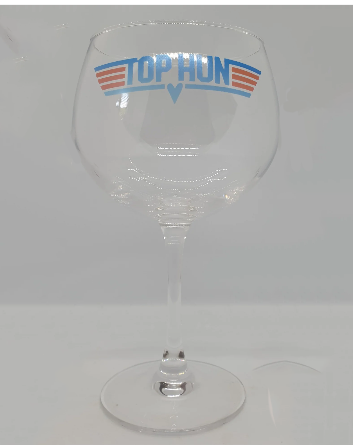Top Gun Gin Glass - "TOP HUN" - Perfect gift idea for your girlfriend or wife