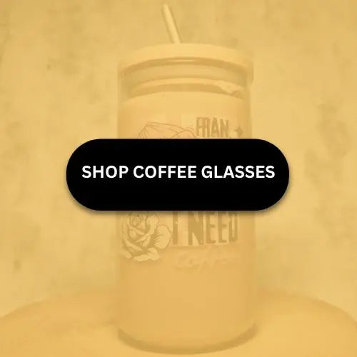 Personalised Coffee Glass & Mug | Upload Your Own Design Custom Gift