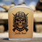 Guardian Valor: Personalised Tubo Glass with Skull, US Army Helmet, and Crossed Rifles Design