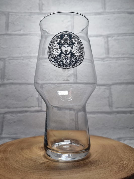 Personalised Craftmaster Beer Glass - Steampunk Gift Idea for Steam Punk Art Lover
