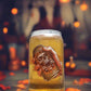 Halloween Party Can-Shaped Glass – Skull Breaking Out of Crushed Can Design