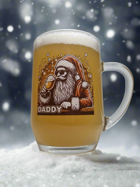 Festive Beer Tankard Glass Gift Idea for Dad, Brother, Boyfriend etc