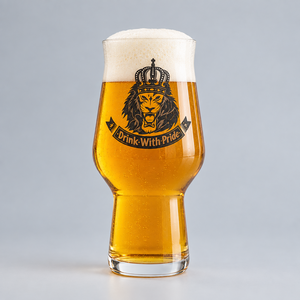 Lion's Pride Craft Beer Glass | Drink With Pride, Fixed Design First Glass Designs