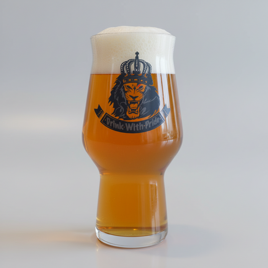 Lion's Pride Craft Beer Glass | Drink With Pride, Fixed Design First Glass Designs