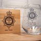 Personalised Police Officer Retirement Gift  / New Recruit Glass Gift Set Idea Set for Sergeant / Inspector 👮