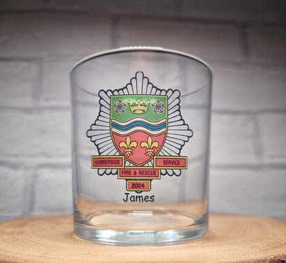 Personalised Fire Fighter Retirement Gift Whiskey Set New Job