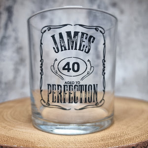Personalised Whiskey Gift Set 18th 21st 30th 40th 50th 60th Birthday Whiskey Gift Bourbon FirstGlassDesigns