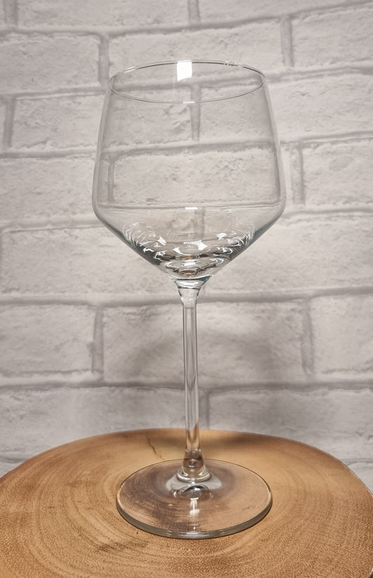 Personalised Tall Stemmed Gin & Tonic / Cocktail Glass | Custom Printed & Engraved Stemmed Glasses