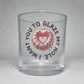 Funny Naughty Couples Beer Glass – ‘I Want You to Glaze My Hole’ with Donut Design