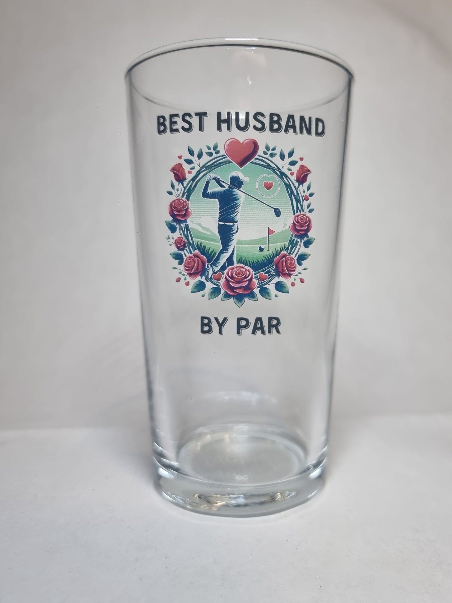 Best Husband / Boyfriend by Par Golf Beer Glass – Perfect Gift for Golf Lovers