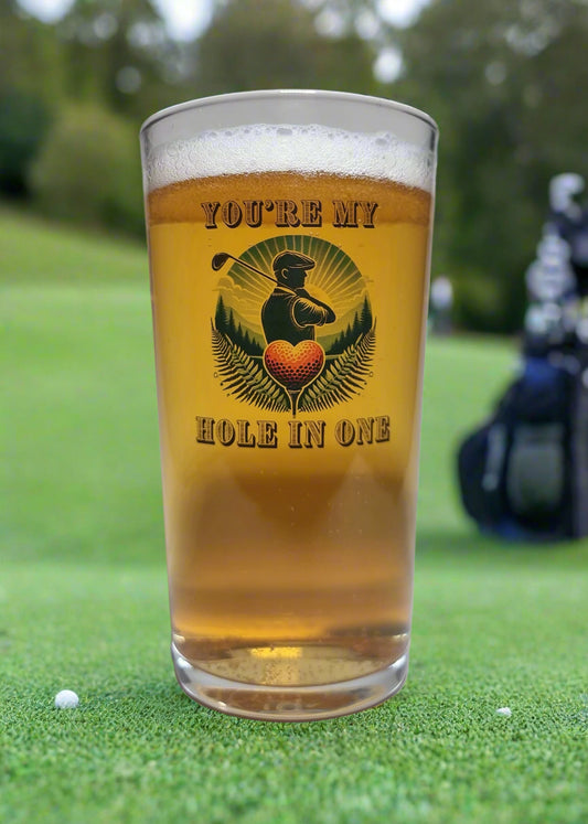 golf beer glass