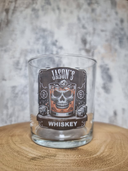 Personalised / Custom Whiskey Glass Gift Set Idea for Boyfriend / Husband / Partner etc