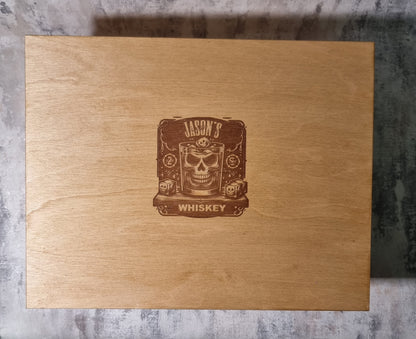 Personalised / Custom Whiskey Glass Gift Set Idea for Boyfriend / Husband / Partner etc