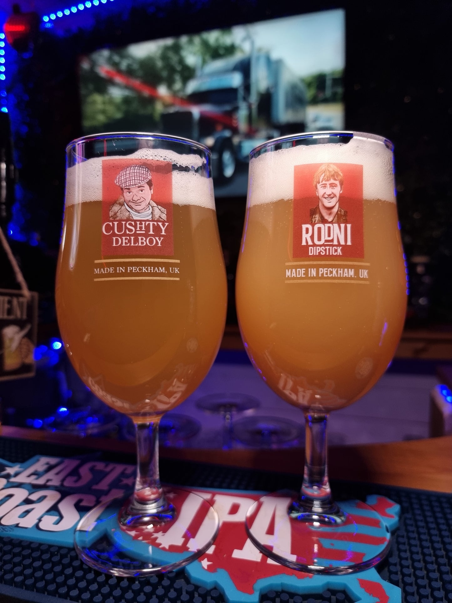 Only Fools and Horses Del Boy "Madri" Inspired Pint Beer Glass – The Ultimate Fan Collector's Item