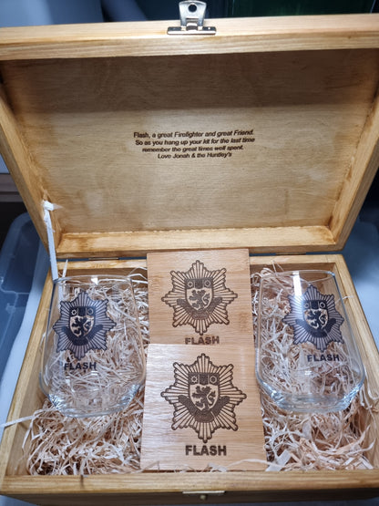Personalised Fire Service Retirement / New starter Gift Set Idea for Firefighters 🔥
