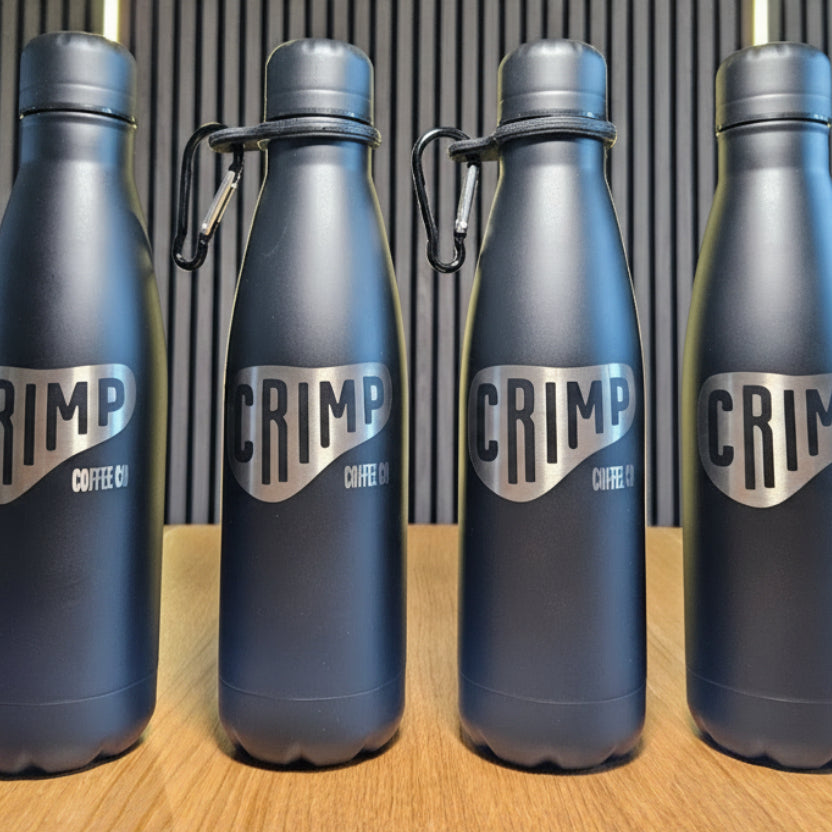 Personalised 500ml Black Stainless Steel Thermal Water Bottle – Laser Engraved Custom Graphic First Glass Designs