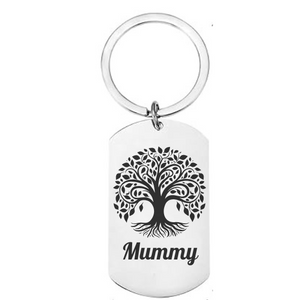 Personalised Engraved Tree of Life Keyring – A Meaningful Gift for Mum First Glass Designs