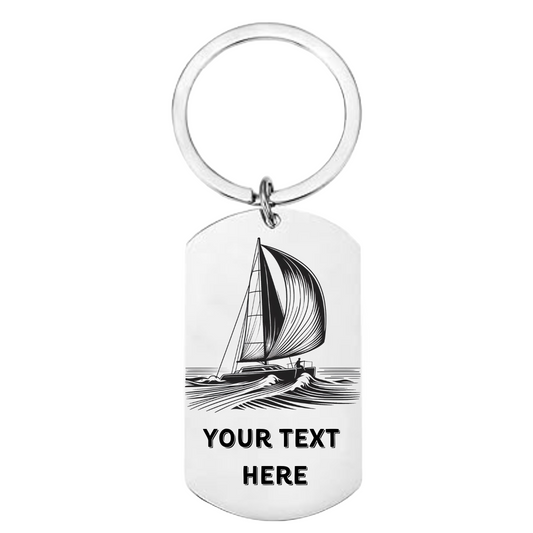 Personalised catamaran sailor design with custom name and text