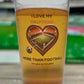 Beer Pint Glass for Football Fans – ‘I Love My Girlfriend More Than Football' Novelty Gift For Boyfriend football lover birthday gift