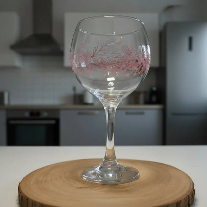 Custom engraved balloon gin glass personalised gin and tonic gift for her birthday or Christmas