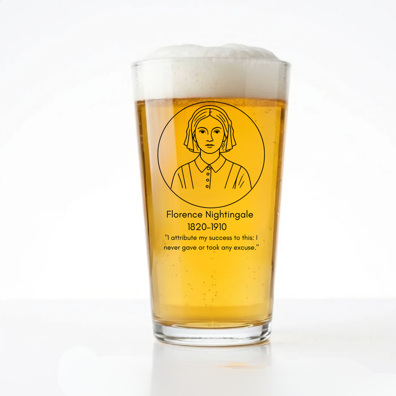 Florence Nightingale Pint Glass | Icons of History Beer Glass Gift