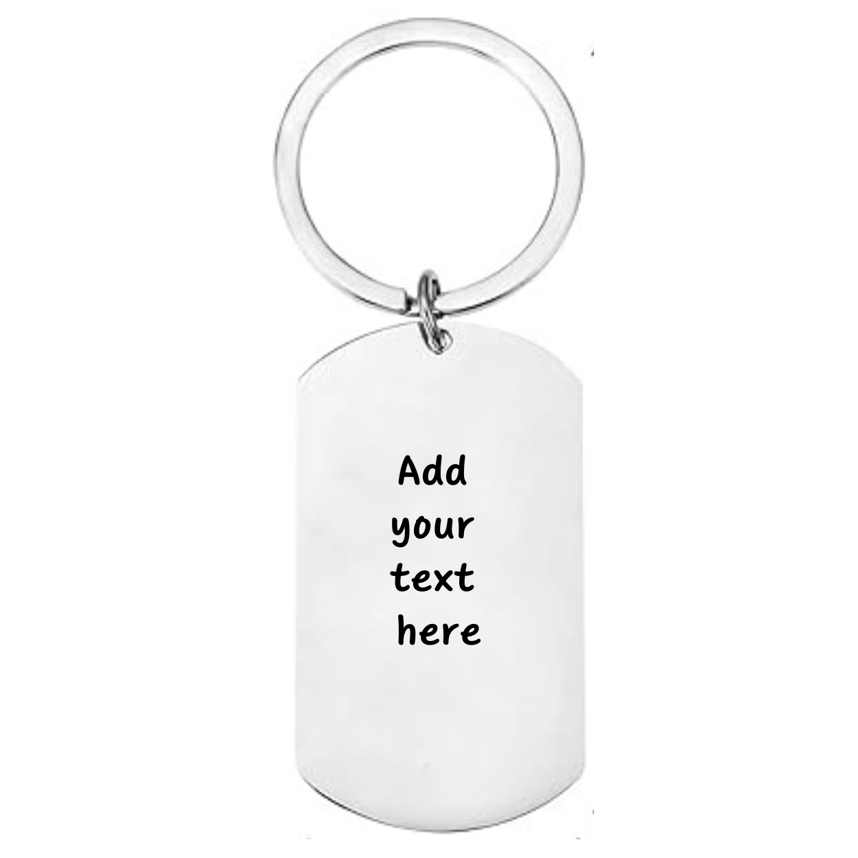 Personalised keyring featuring a funny stick figure design with one figure holding the missing back of another, engraved with custom name and text “I’ve Got Your Back,” perfect gift for friends, couples, or coworkers.