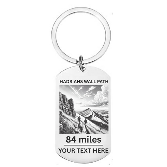 I Walked Hadrian’s Wall Keyring – UK Heritage Souvenir Gift, Hiker & Explorer Keepsake, Historic Travel Keychain