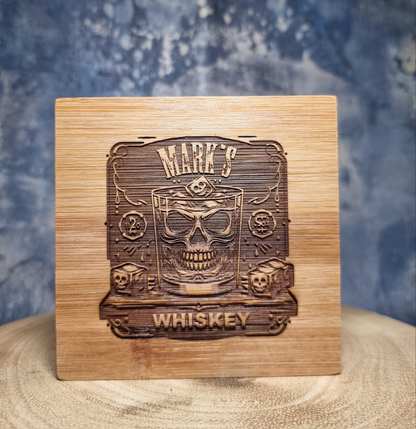 Personalised / Custom Whiskey Glass Gift Set Idea for Boyfriend / Husband / Partner etc