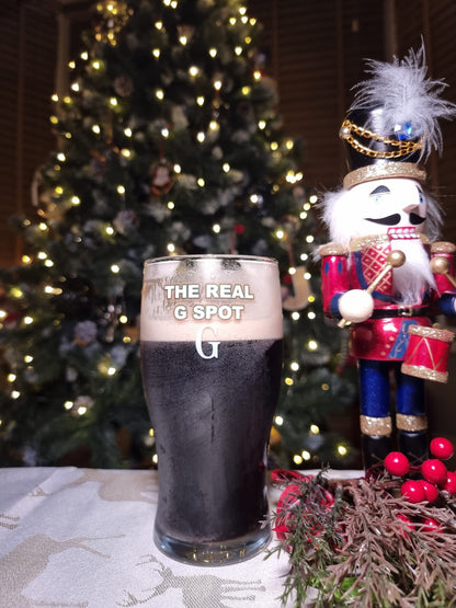 The Real G Spot Personalised Funny Guinness Glass - Split the G