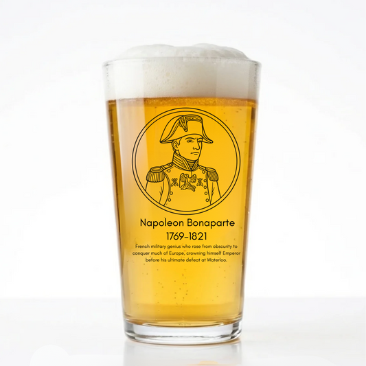 Napoleon Bonaparte Pint Glass | Icons of History Beer Glass Gift