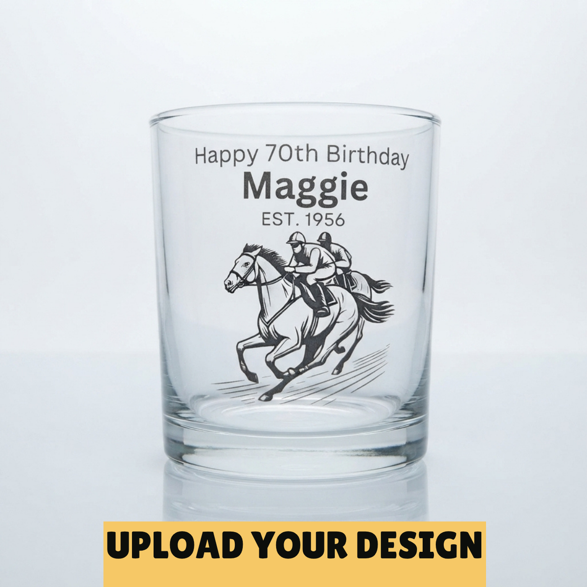 Personalised 37cl Tubo Tumbler — Upload Your Own Design | Beer, Whiskey & Spirits Glass First Glass Designs