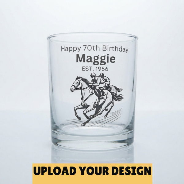 Personalised 37cl Tubo Tumbler — Upload Your Own Design | Beer, Whiskey & Spirits Glass First Glass Designs